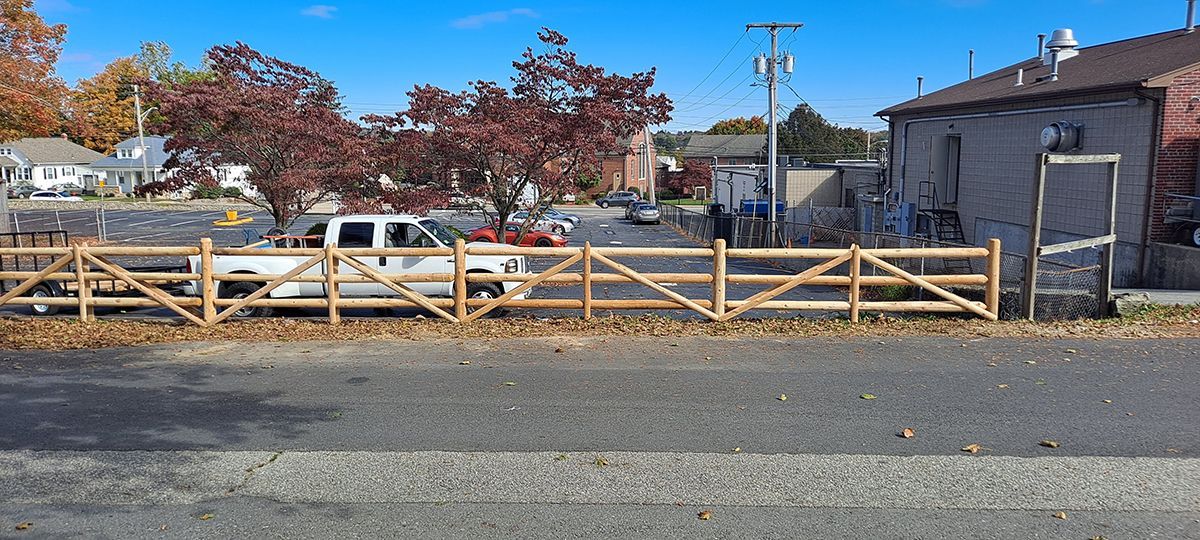 wood on wood fence