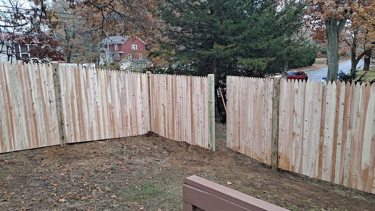 wood on wood fence