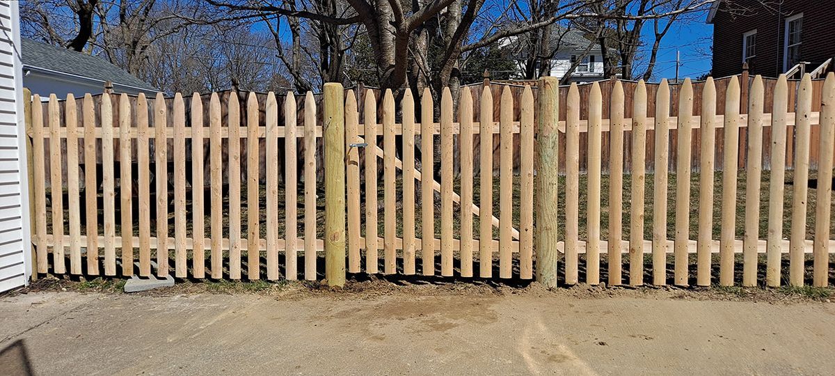wood on wood fence