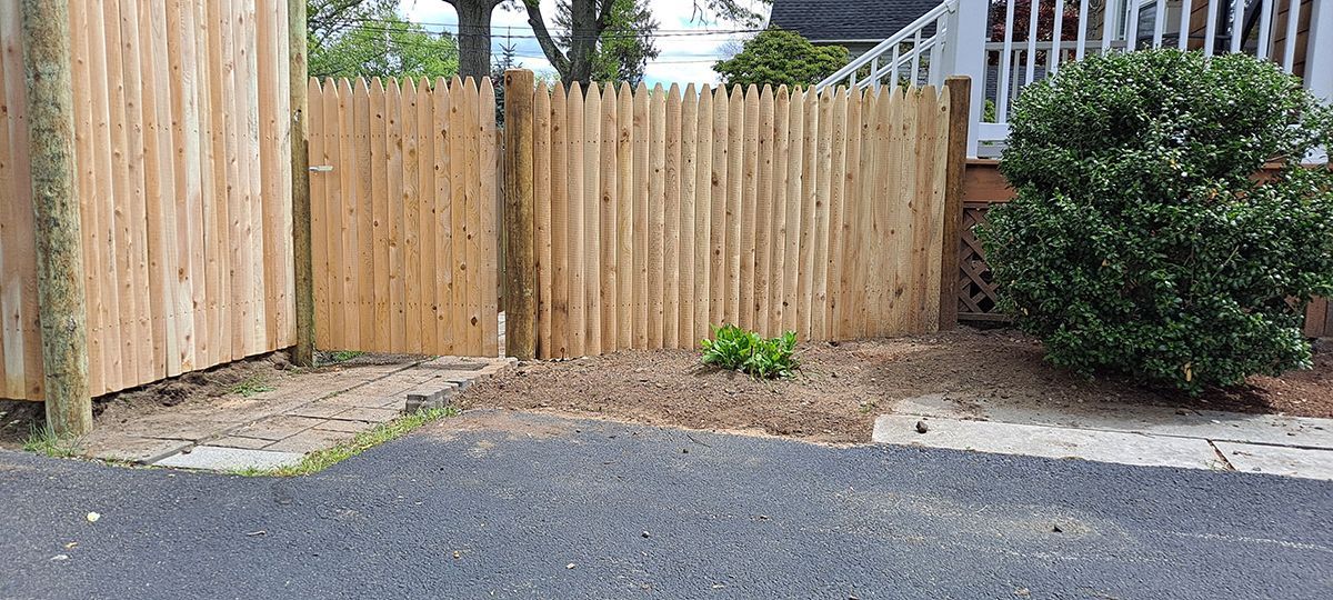 wood on wood fence