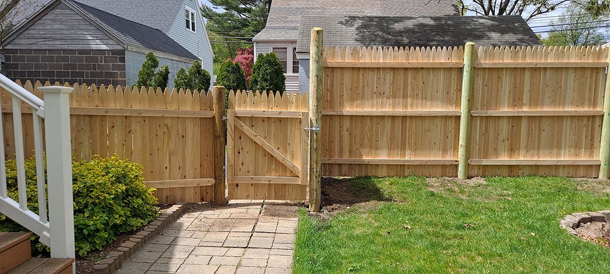 wood on wood fence