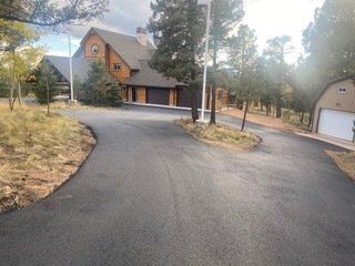 Residential construction asphalt paving