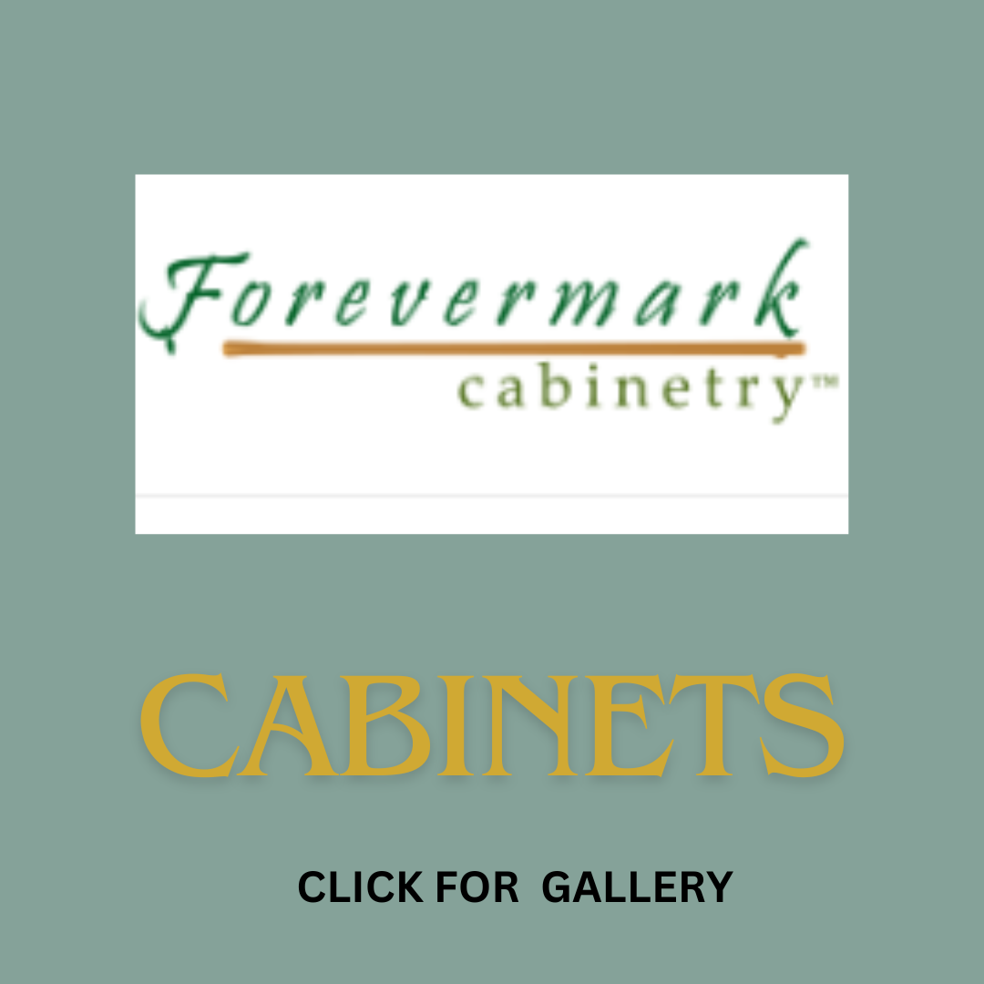 a forevermark cabinetry logo on a blue background