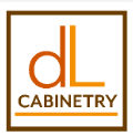 DL Cabinetry logo in orange and brown inside a square border