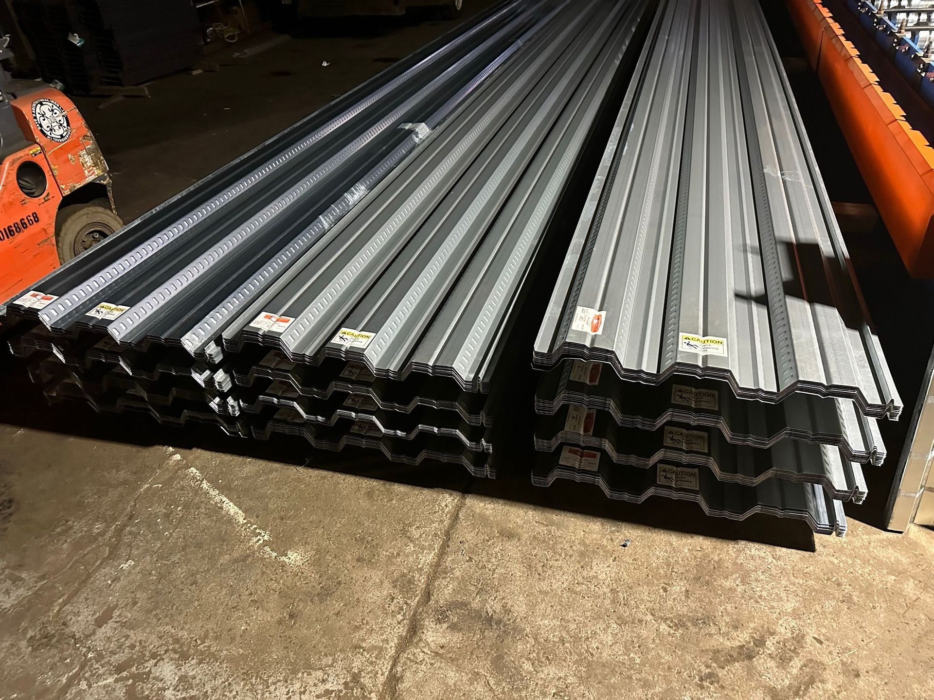 Bar joists metal roofing