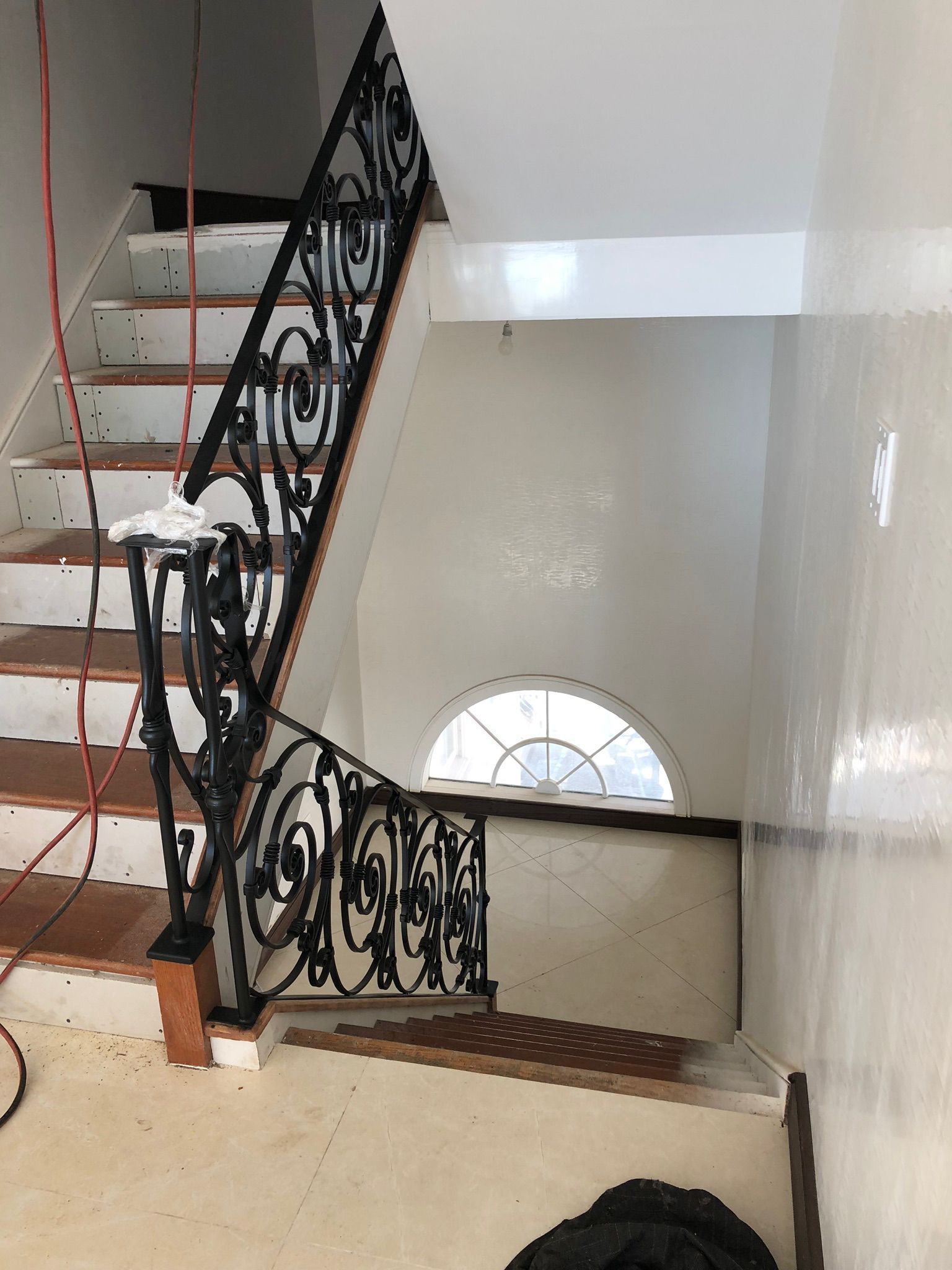 Stairs in modern luxury apartment