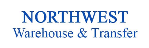 Logo for Northwest Warehouse & Transfer: green truck-house with blue roof, dark blue text.