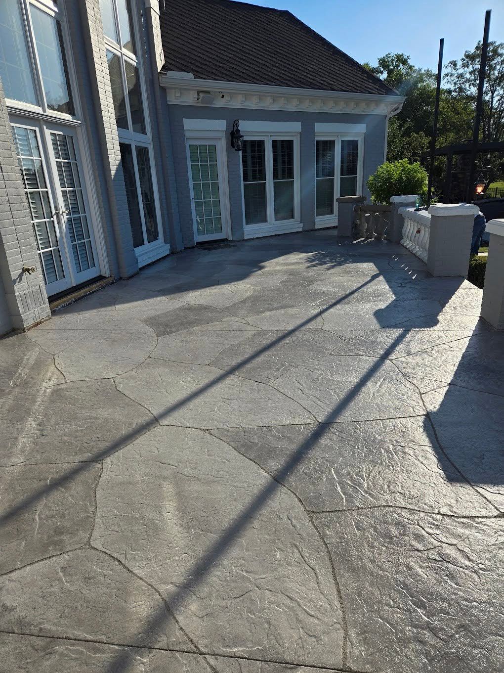 Concrete pool deck installation