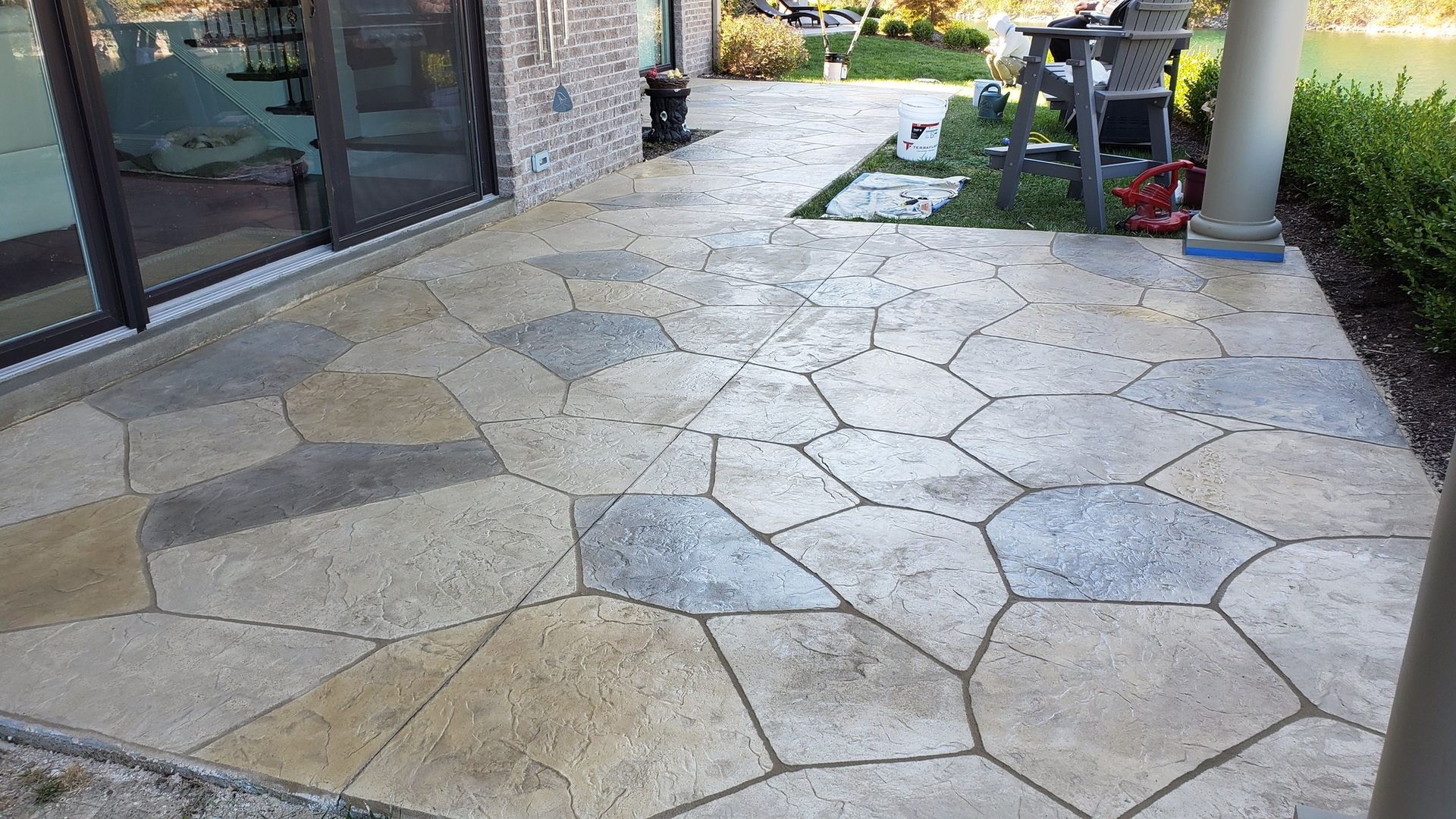Patio repair and overlay