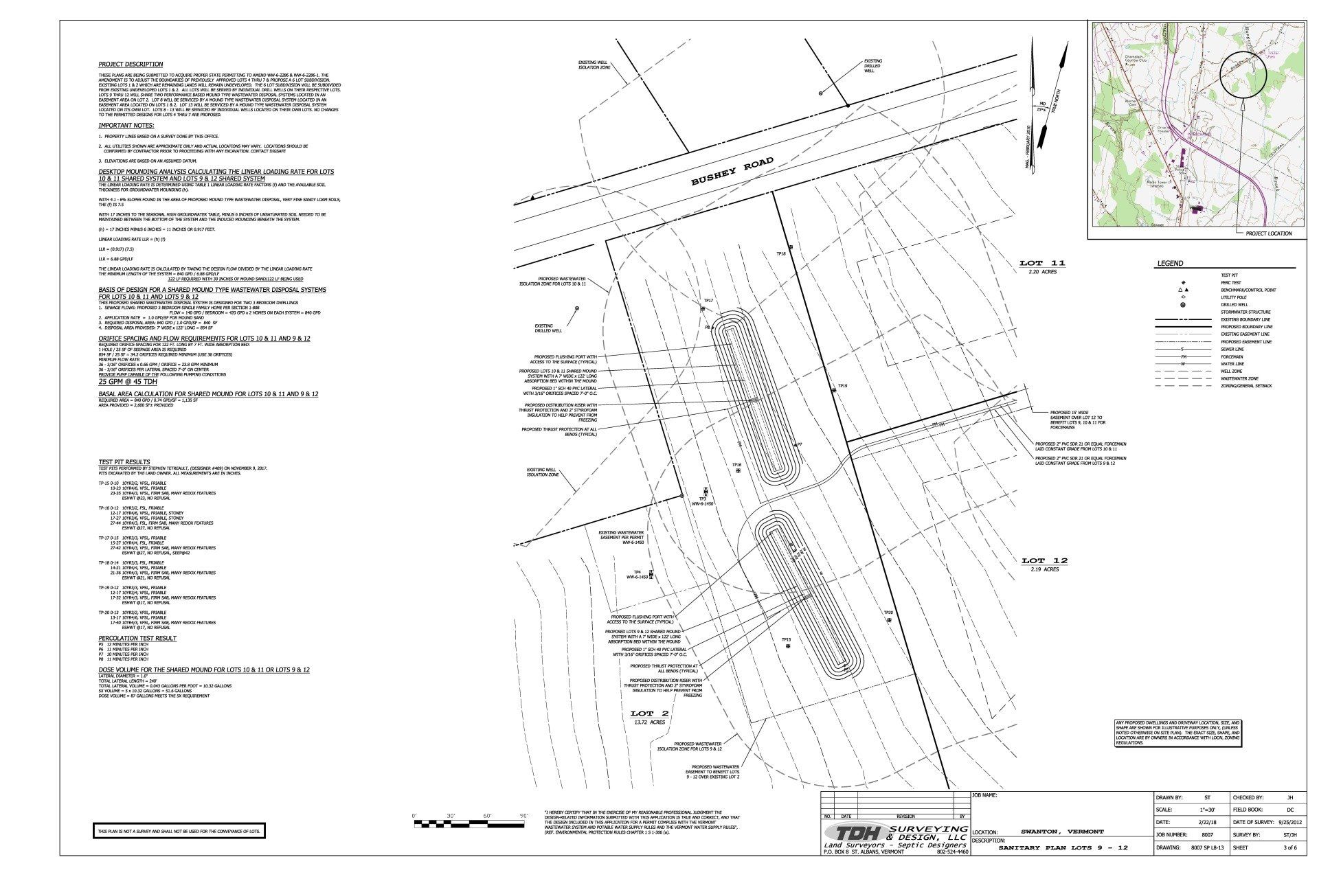 Septic design blueprint