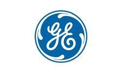 GE logo: Blue circle with white
