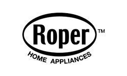 Roper logo, black oval framing the name