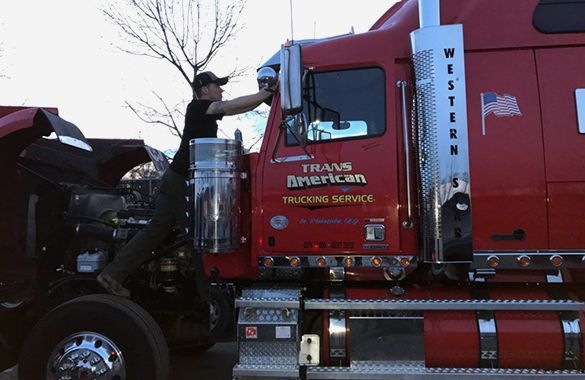 Truck glass repair