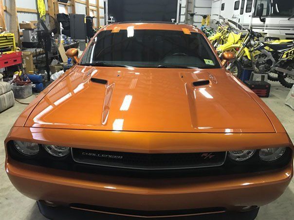 Orange car