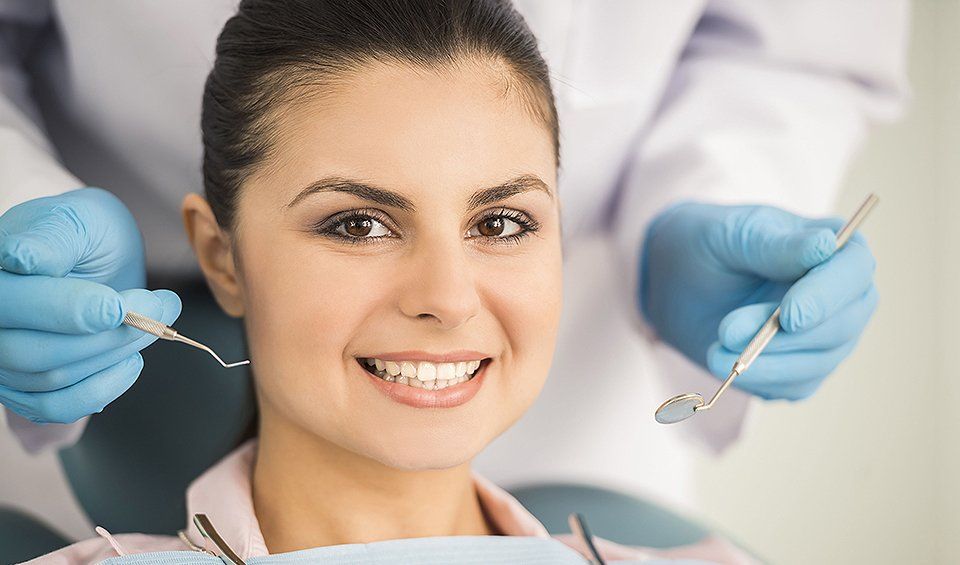 Woman with beautiful teeth