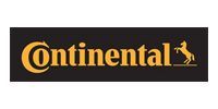 Continental logo: gold text and horse silhouette on black background.