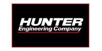 Hunter Engineering Company logo on black background.