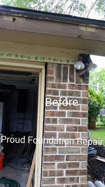 before foundation repair