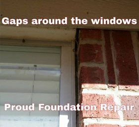 Gap around the windows