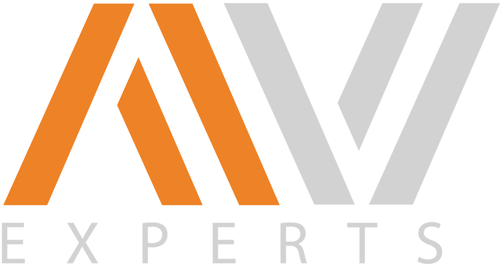 MAV Experts logo with orange and gray stylized letters and spaced gray text below