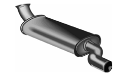 a close-up of an exhaust pipe