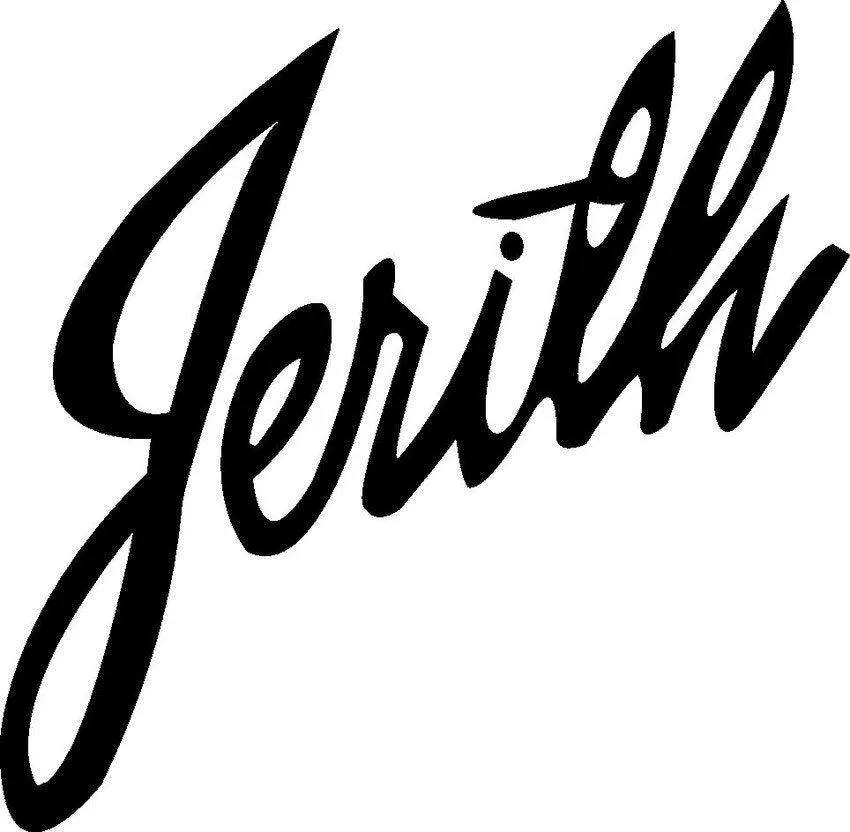The name jerith is written in cursive on a white background.