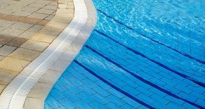 Swimming pool new tiles