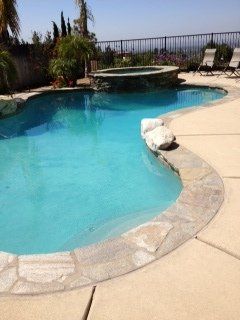 stone pool surround