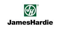 James Hardie logo. Green square with
