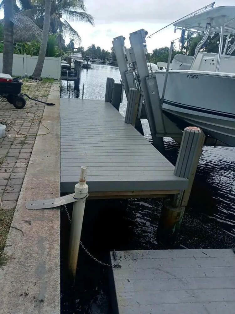 After dock construction