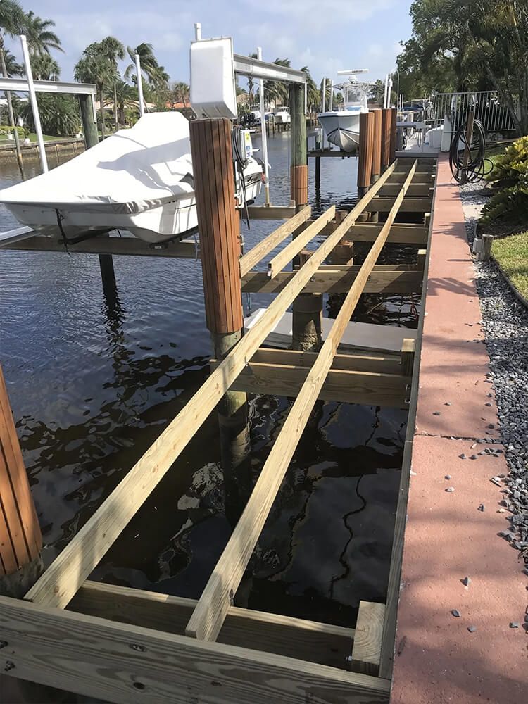 Before dock construction