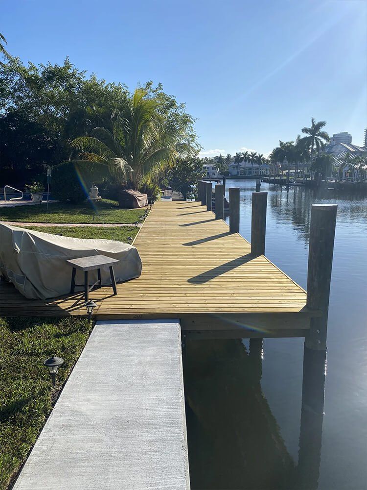 After dock construction