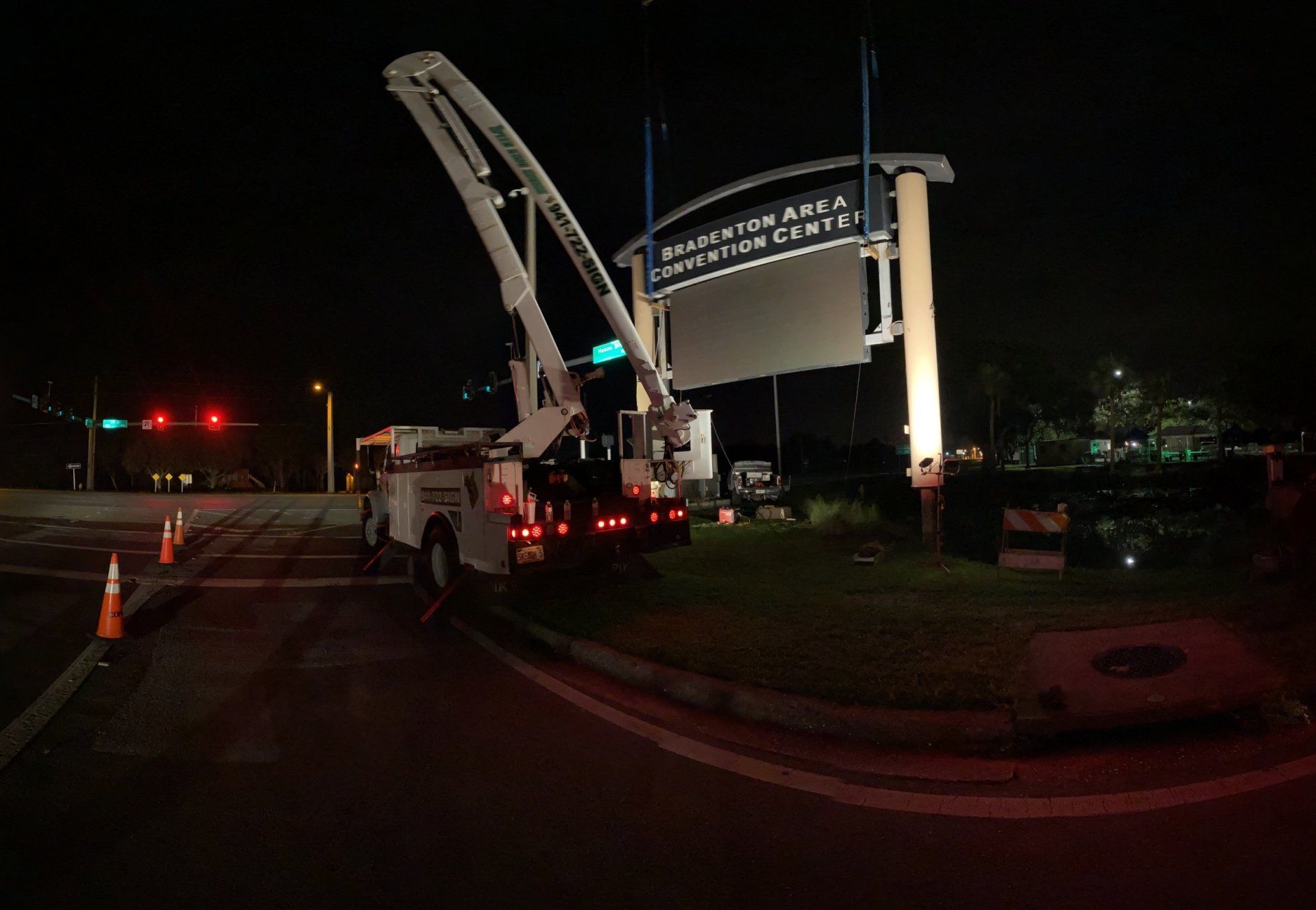 Installing a custom signage