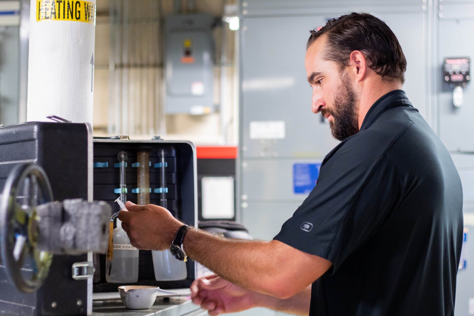 Checking water pressure