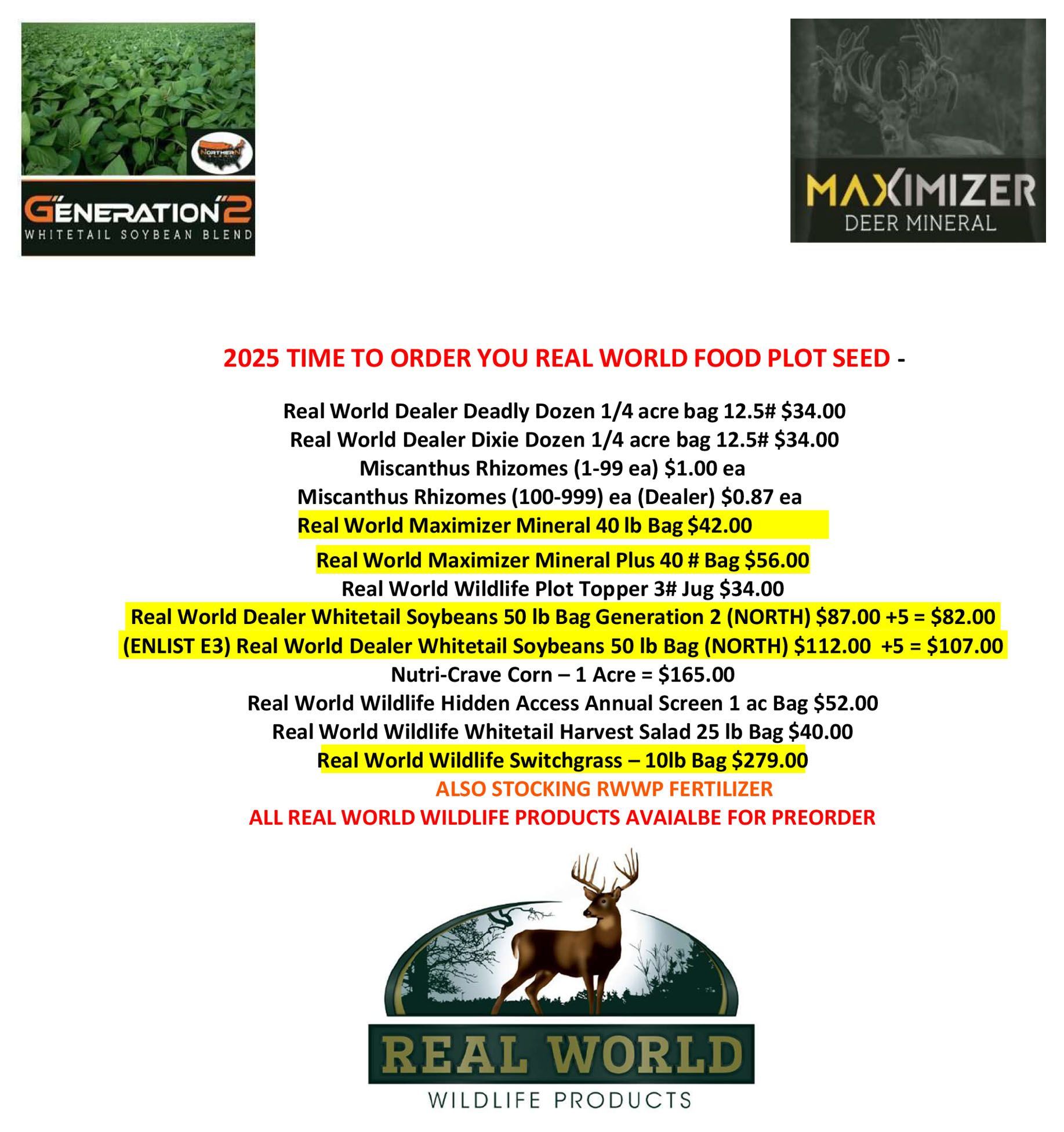 A poster that says real world wildlife products on it