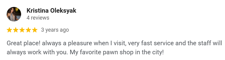 Kristina Oleksyak review: 5-star rating,