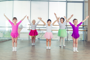 kids wearing dance apparel