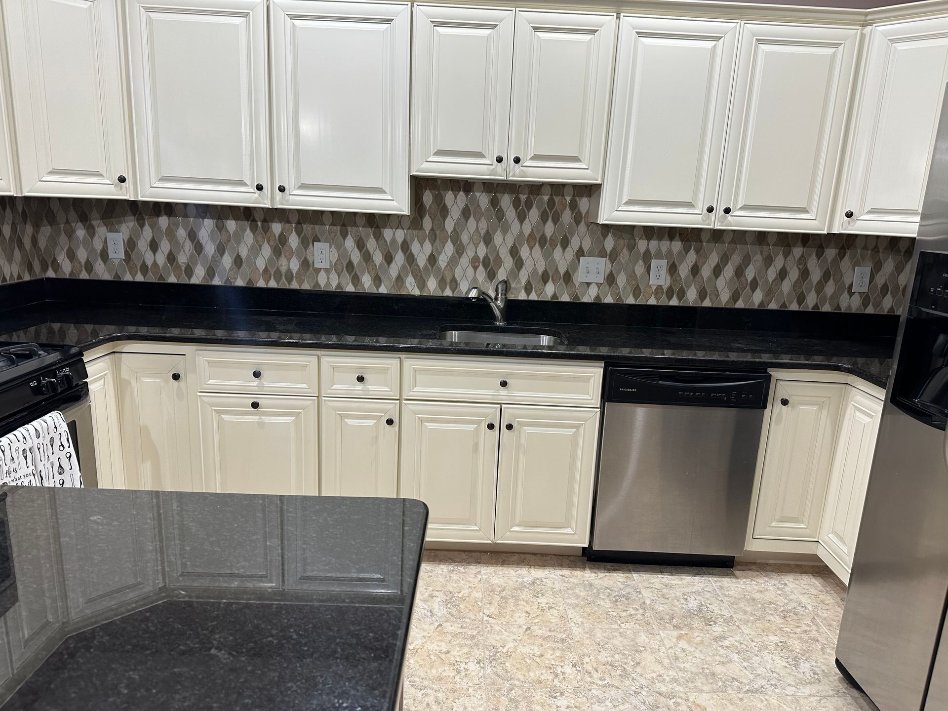 cabinets and countertop