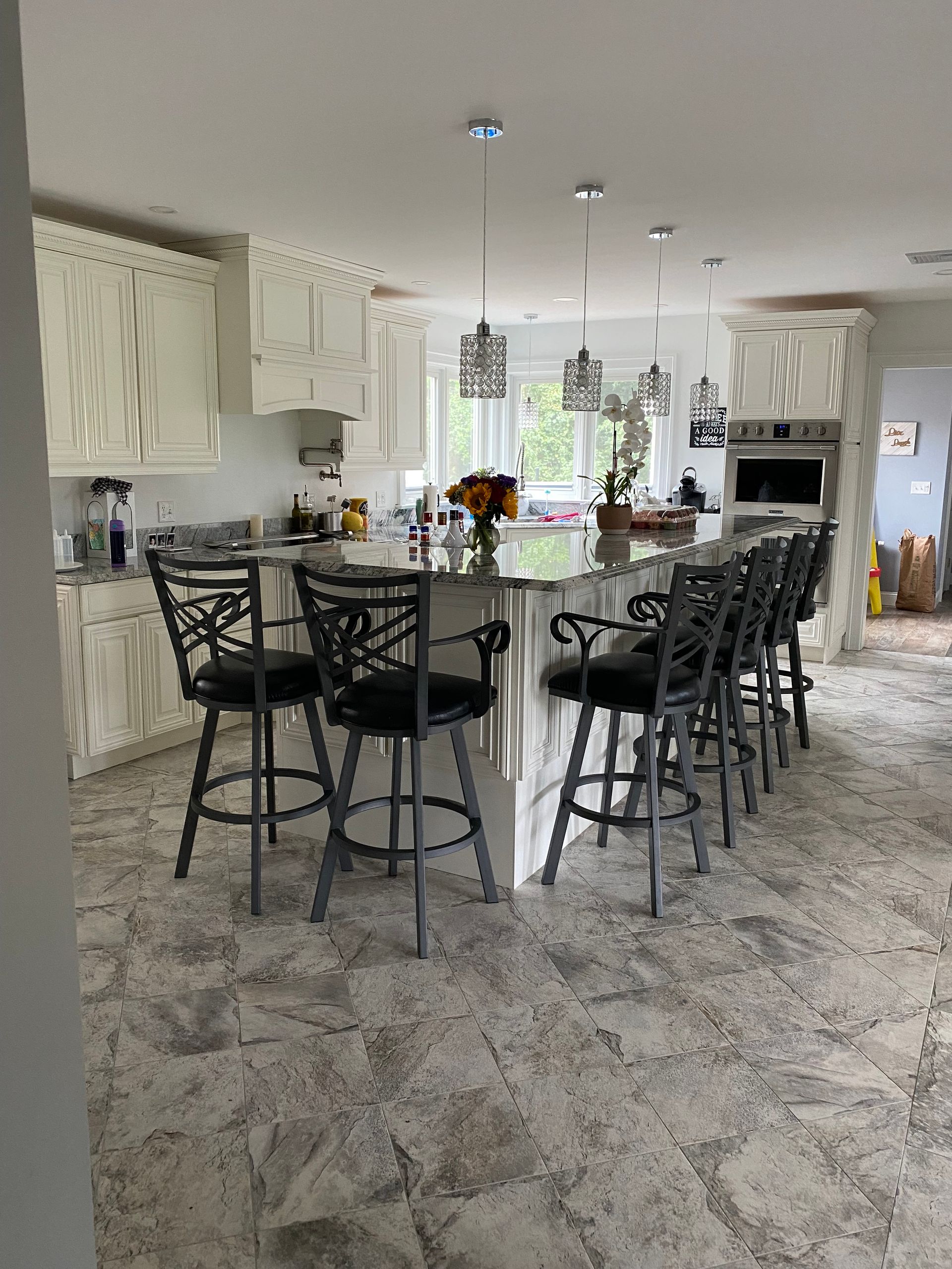 kitchen and dining area
