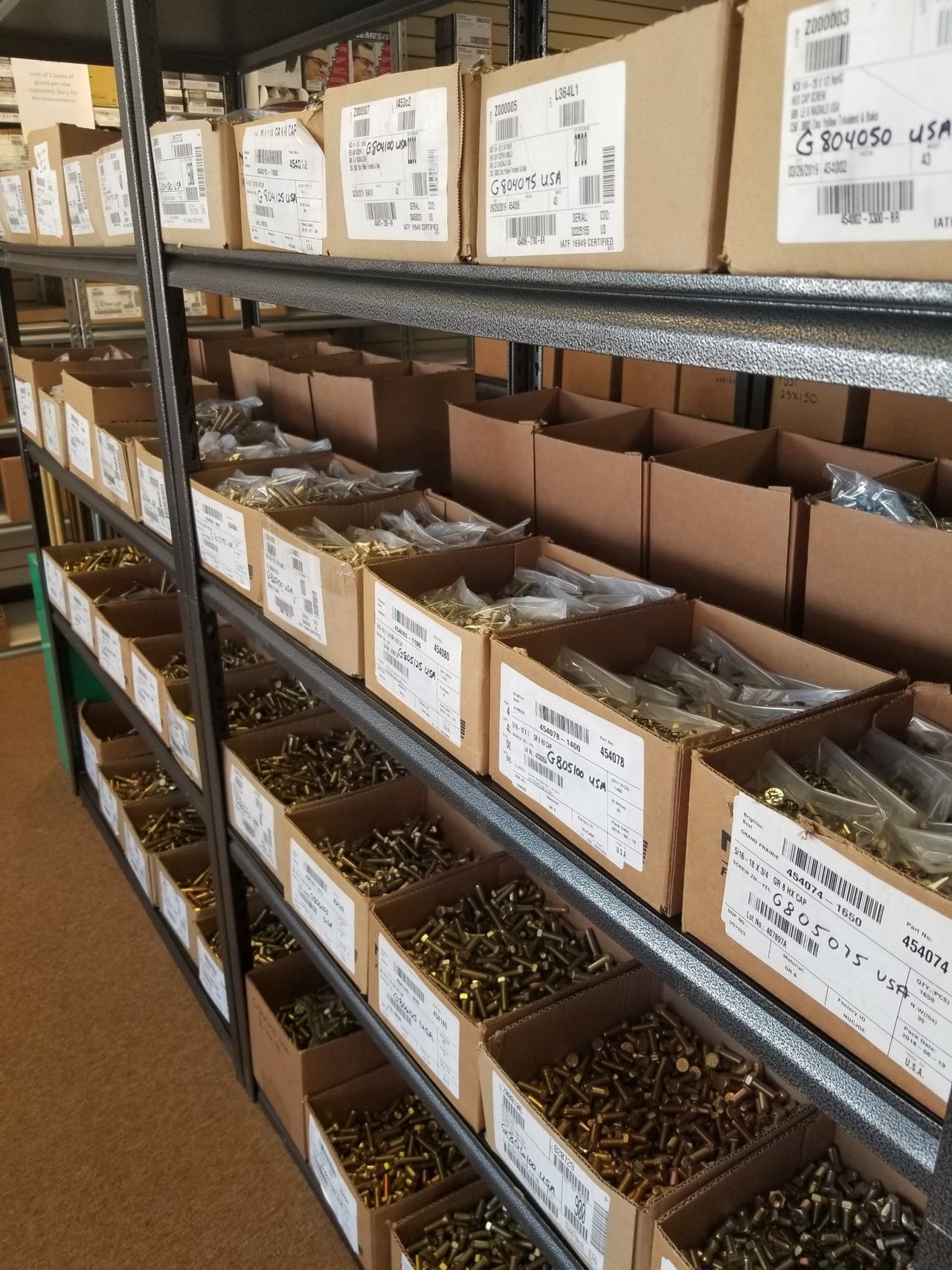 Fastener and maintenance supplies