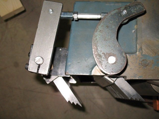 A piece of metal is sitting on top of a table