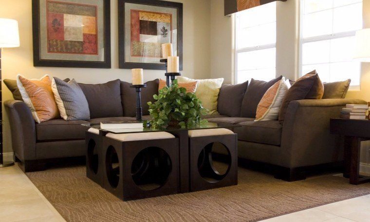 A living room with two couches and a coffee table