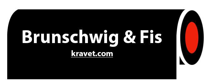 A black sign with the words brunschwig & fis on it