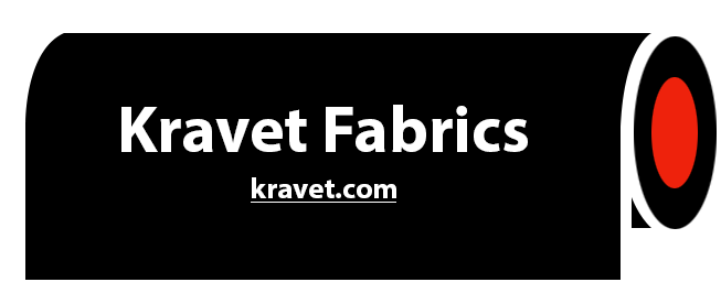 A black sign that says kravet fabrics on it