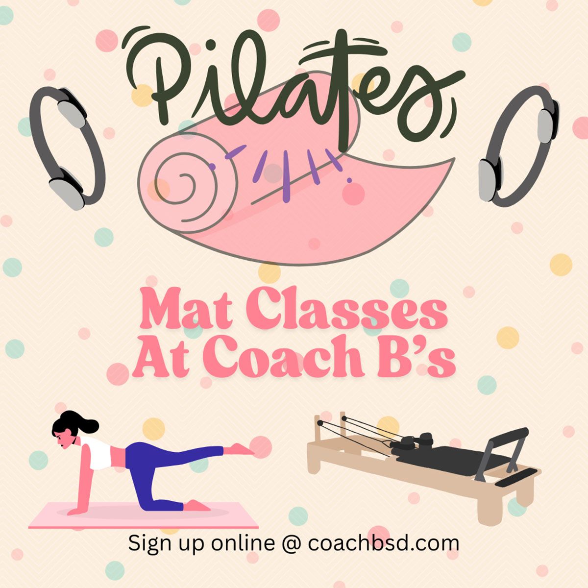 Mat pilates poster