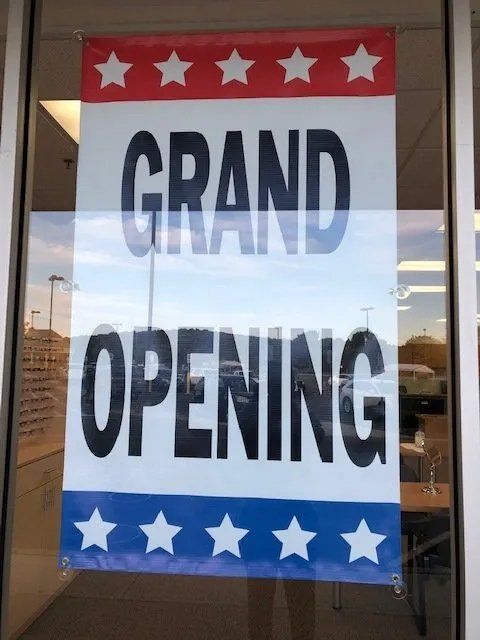 Grand opening banner