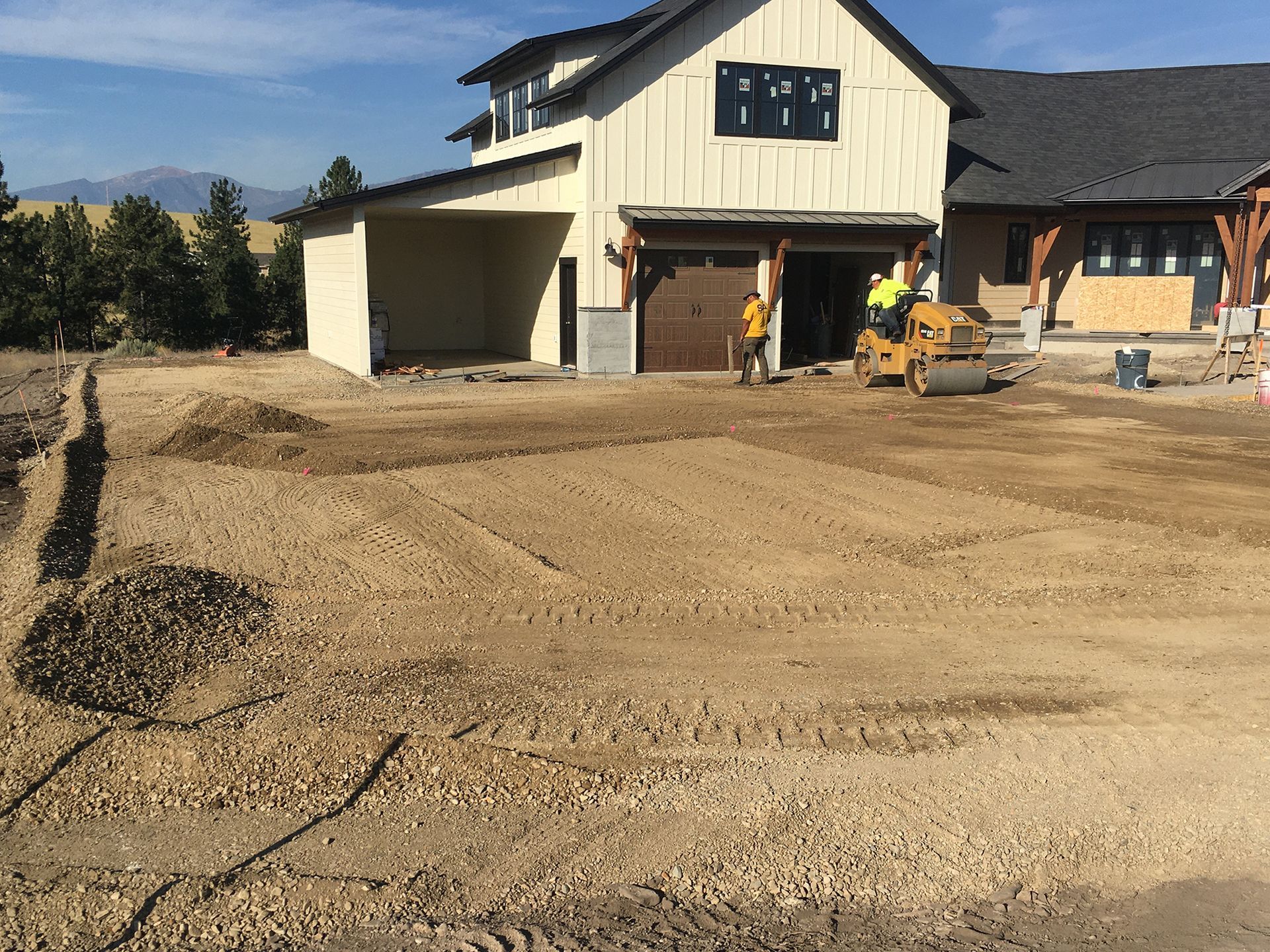 Before residential paving