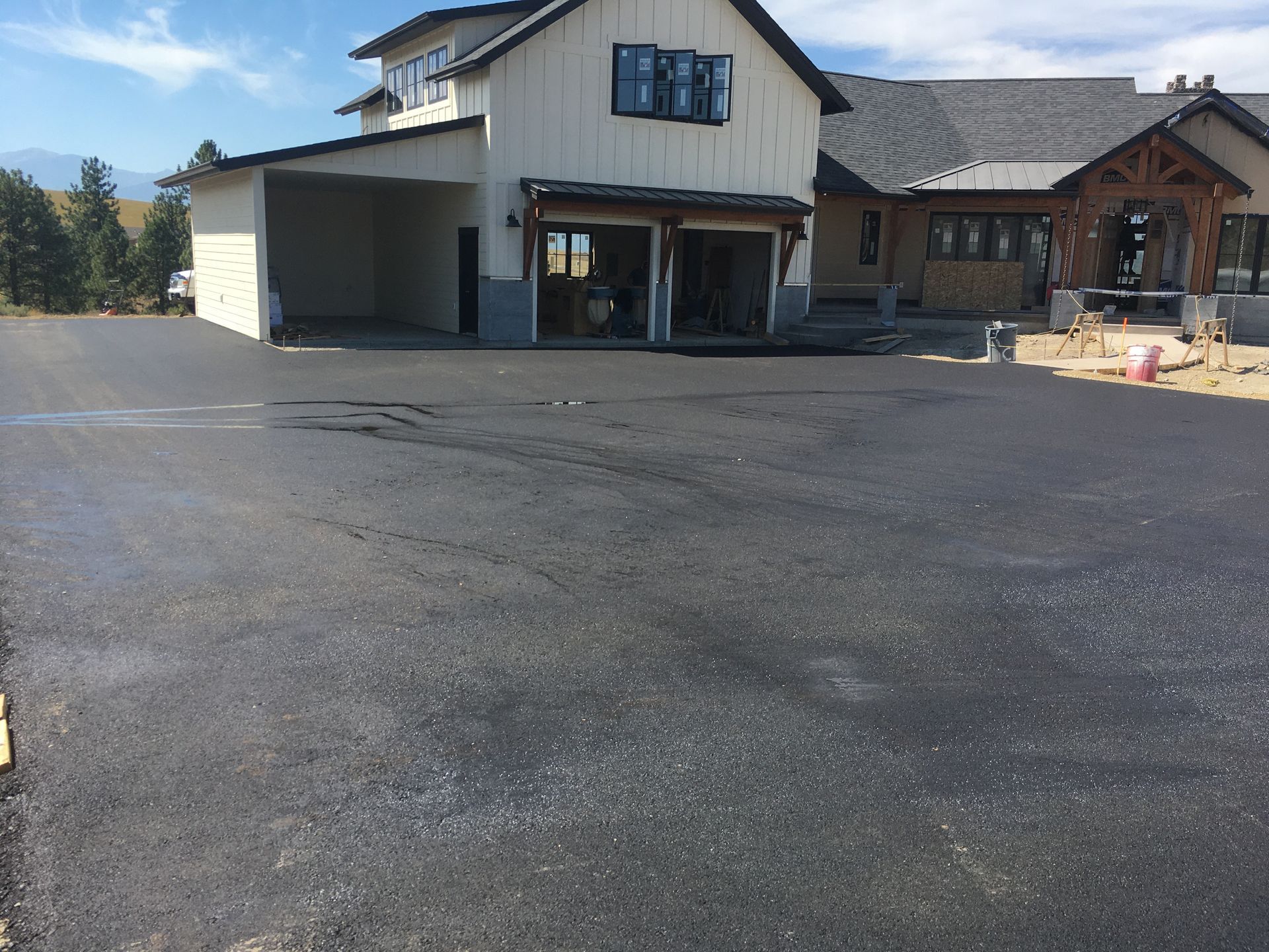 After residential paving