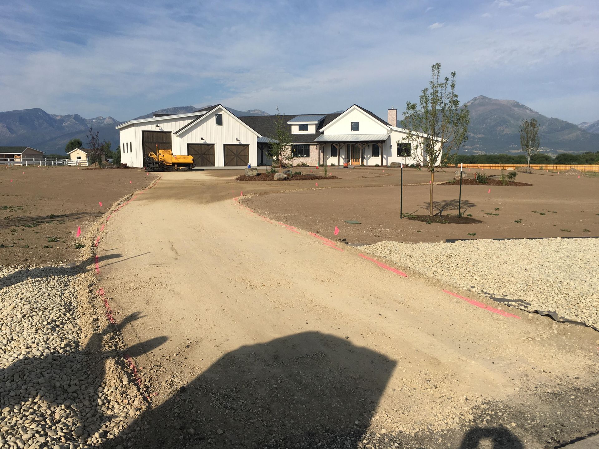 Before driveway paving