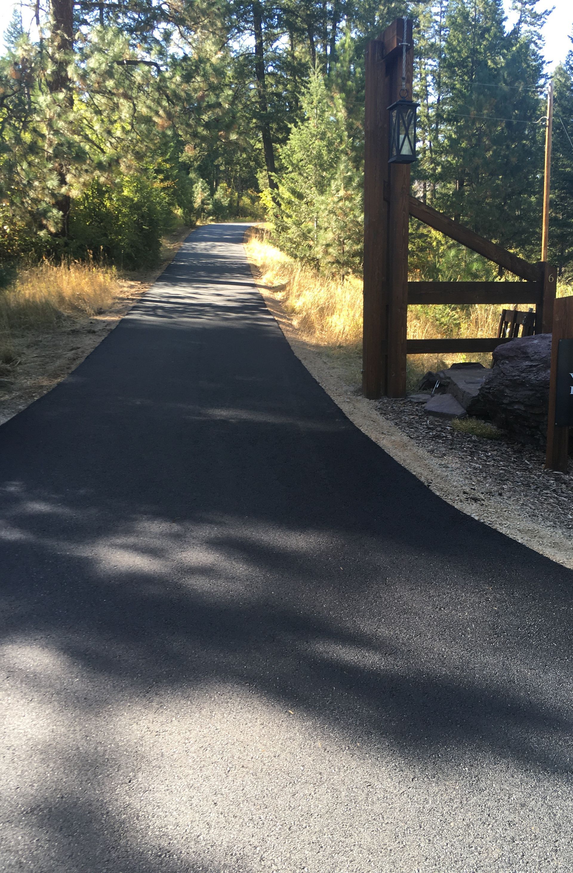 White Raven paved road